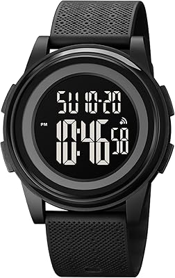 Skmei montre de sport numérique pour hommes montre-bracelet militaire ultra mince étanche hommes