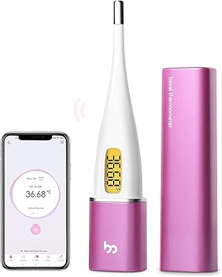 Thermomètre d'ovulation inférieure femeter, thermomètre bbt intelligent avec écran rétroéclairé led, suivi