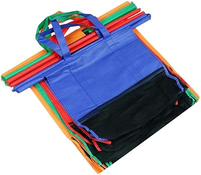 4 sacs de chariot d'épicerie réutilisables écologiques avec sac froid isolé