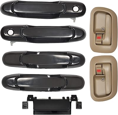 Ensemble de 7 poignées de porte pour toyota sienna 1998-2003, remplacement # 80850