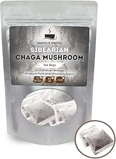 Thé aux champignons chaga de sibérie (25 sachets) provenant des montagnes