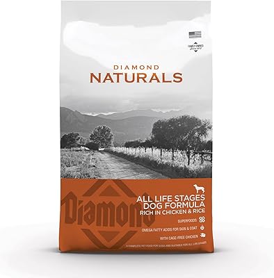 Nourriture sèche au poulet et riz diamond naturals pour chiens 15