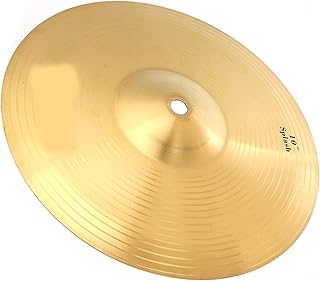 Cymbales de batterie 10 pouces, cymbale splash en laiton crash, accessoire d'instrument de musique pour les joueurs de batterie débutants à percussion. Votre satisfaction, notre priorité chez Diaytar