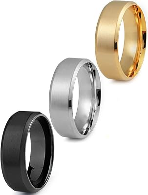 Bagues jstyle en acier inoxydable pour hommes, bague de mariage simple et cool