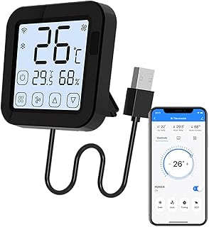 Contrôleur de climatiseur infrarouge universel intelligent moes, écran lcd tactile, affichage intégré
