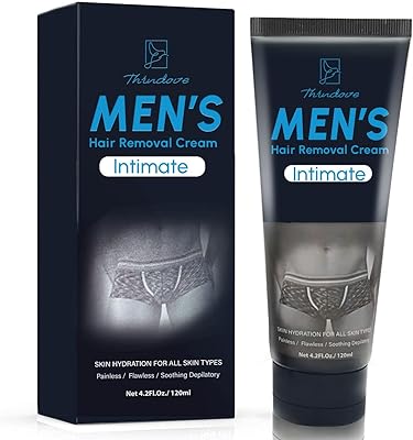 Crème dépilatoire intime/privée pour hommes - pour les poils masculins indésirables