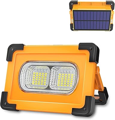 Lampes de travail solaires à led 60 w, projecteur usb portable rechargeable, 4