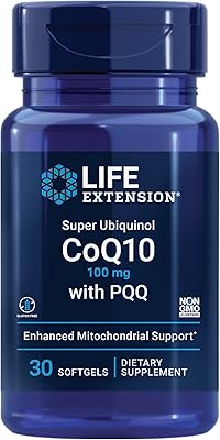 Life extension super ubiquinol coq10 avec pqq et shilajit - sans gluten