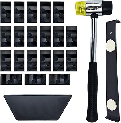 Kit d'outils d'installation de parquet stratifié avec bloc de frappe, barre de traction