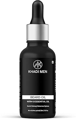 Huile à barbe khadi meen aux 6 huiles essentielles, 30 ml
