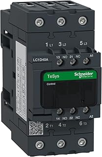 Lc1d40ab7 contacteur tesys deca avec bobine 24 v ac 50/60 hz, 3 pôles