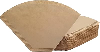 Filtre à café conique #4 2-6 tasses, papier naturel non blanchi, sans ballonnements