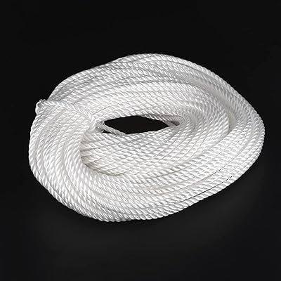 Corde en nylon torsadée blanche multi-usages bellatm pour filet, aménagement paysager, amélioration
