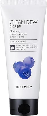 Nettoyant moussant pour la peau à la myrtille tony moly clean dew