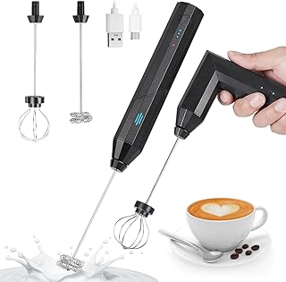 Mousseur à lait, agitateur électrique pliable, mixeur plongeant rechargeable par usb, 3 vitesses