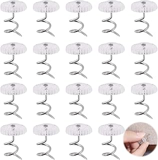 Épingles à jupe de lit, épingles torsadées à tête transparente pour tissus d'ameublement