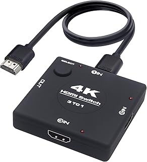 Commutateur yauhudy 4k hdmi2.0, 3 ports hdmi divisés, prise en charge 4k à