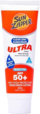 Écran solaire transparent à l'oxyde de zinc sunzapper - écran solaire spf 50