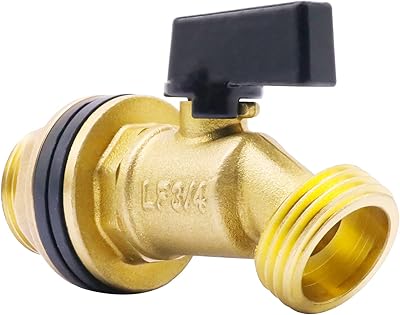 Robinet de réservoir d'eau en laiton horizonxt de 55 gallons, clapet anti-retour