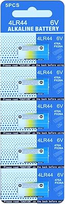 Piles alcalines ex-enegy 4lr44 476a px28a 6v, paquet de 5