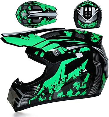 Casque de motocross avec lunettes casque intégral casque vtt pour adultes