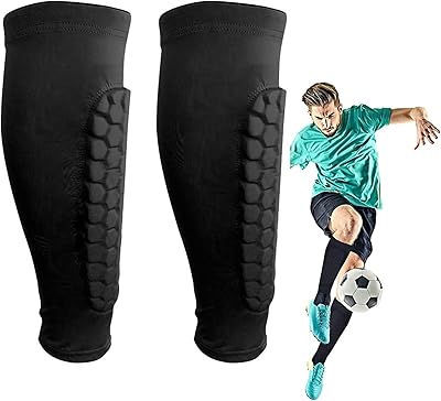 Protège-tibias de football chaussettes de protège-tibias de football avec mousse équipement de protection