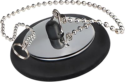 Bouchon d'évier de cuisine et de baignoire home pro, 60 mm/40 mm, argent