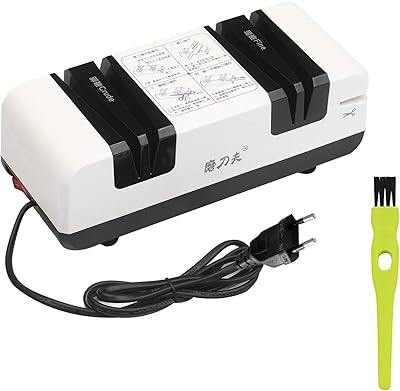 Aiguiseur de couteaux électrique professionnel multifonction automatique avec rainures biseautées de précision à
