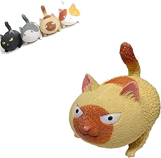 Fongdy squeeze screaming angry cat anti-stress nouveauté jouet anti-stress (jaune)