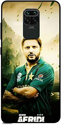 Coque theodor xiaomi redmi note 9 6,53 pouces shahid afridi housse en silicone