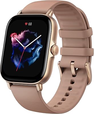 Montre intelligente amizfit gts 3 écran uhd amoled de 175 pouces fréquence cardiaque