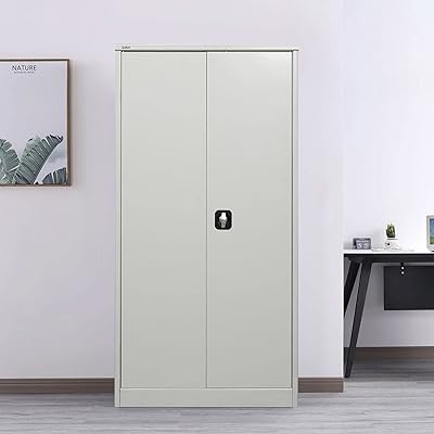 R armoire de maison en acier robuste avec étagère spatiale pour suspendre