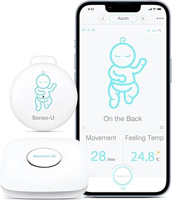 Écoute-bébé intelligent sense-u 3 : notifications instantanées pour les mouvements du ventre