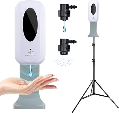 Distributeur de désinfectant pour les mains avec support, unité de désinfection automatique