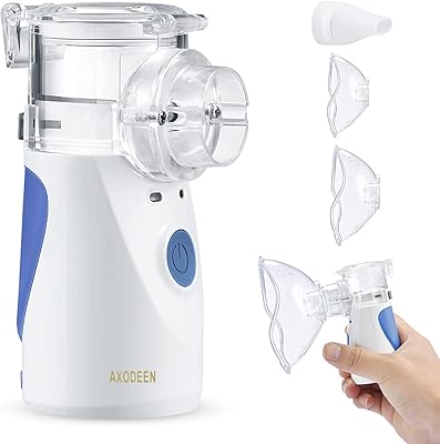 Axodyne mini inhalateur portable, nébuliseur portatif pour adultes et enfants, humidificateur à ultrasons pour les voyages à domicile, inhalateurs à vapeur avec masques et bouche. Le e-commerce qui respecte votre pouvoir d'achat : Diaytar