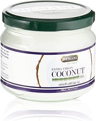 Huile de noix de coco 100% naturelle hemani pour cheveux et peau, réparation