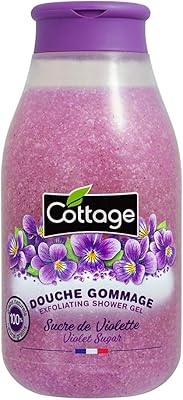 Gel douche exfoliant cottage - sucre violet, 270 ml