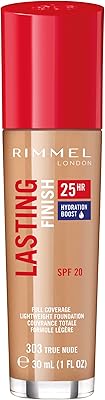 Fond de teint rimmel london lasting finish 25 heures, 30 ml, true nude
