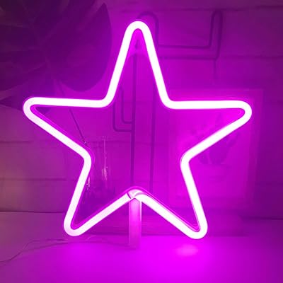 Qiao fei star sign led néon, décoration murale pour noël, fête d'anniversaire, chambre