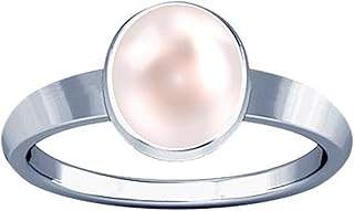Bague en argent uni avec pierres précieuses divya shakti moti 5,25-5,50 ct