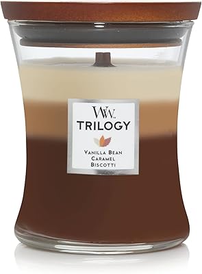 Bougie trépied en forme de sablier moyen woodwick cafe sweets, 9,8 oz