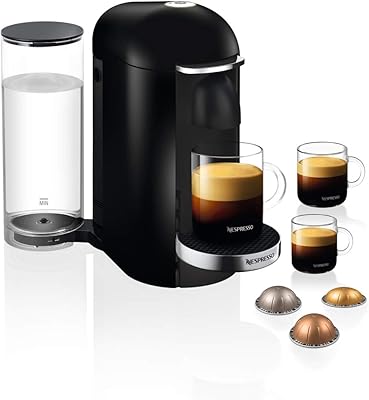 Machine à café noire nespresso vertuo plus gcb2