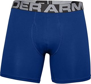 Under armour charged cotton 6 pouces boxerjock 3 sous-vêtements pour hommes