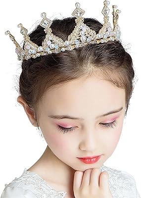 Couronne d'électrodon pour enfants filles, couronne de princesse, bandeau en strass en cristal
