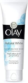 Nettoyant nettoyant visage olay natural white pour tous types de peau, 100 ml