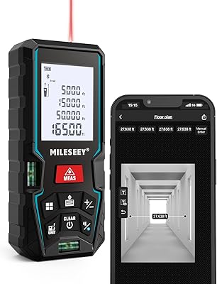 Appareil de mesure laser télémètre laser mileseey avec 2 bulles de niveau