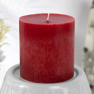 Bougie pilier home r us hue noire rouge 68 x