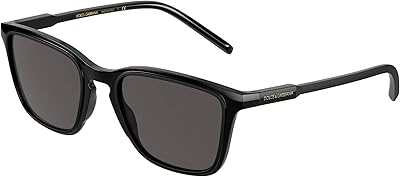 Lunettes de soleil dg6145-501/87-54, noir brillant/gris, 54/21/145