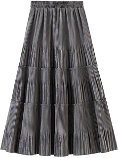 Jupe plissée en velours pour femme hobiva longblackskirt, hiver et printemps, couleur unie