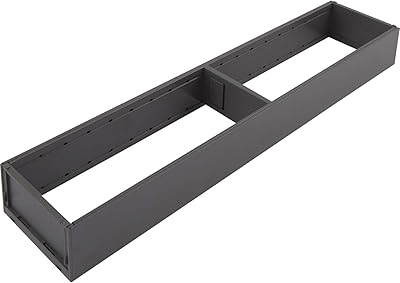 Cadre de tiroir étroit bloom nl550 mm en acier orion gris mat
